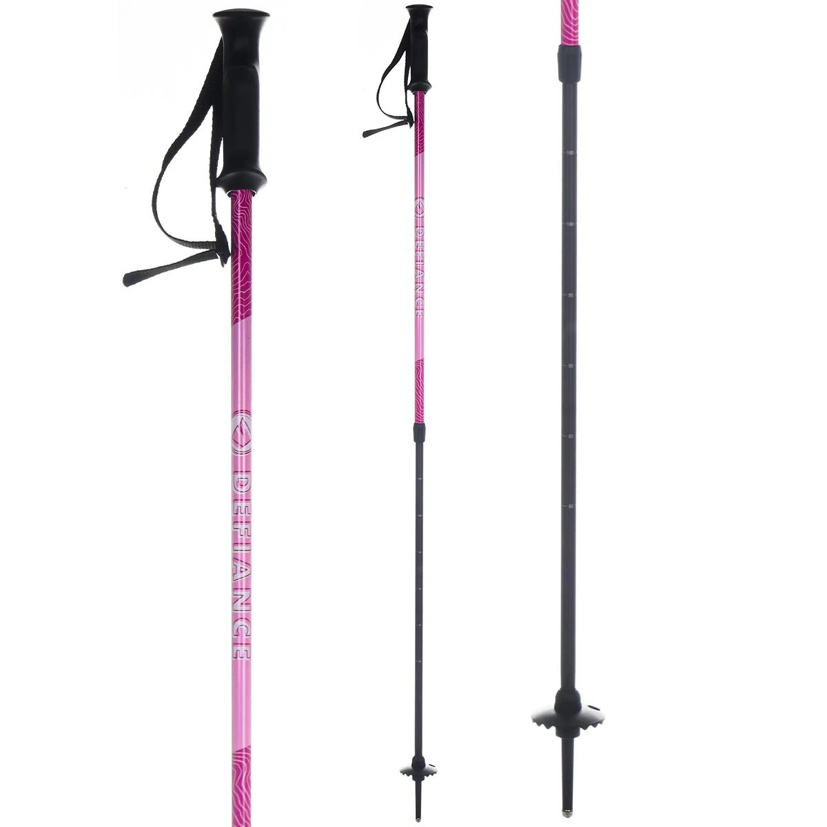 Defiance Junior Adjustable Ski Poles 2022 1 Defiance Junior Adjustable Ski Poles 2022