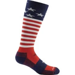 Darn Tough Captain Stripes Junior Over-the-Calf Lightweight Ski Socks