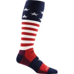 Darn Tough Captain Stripe Over-the-Calf Lightweight Skis Socks